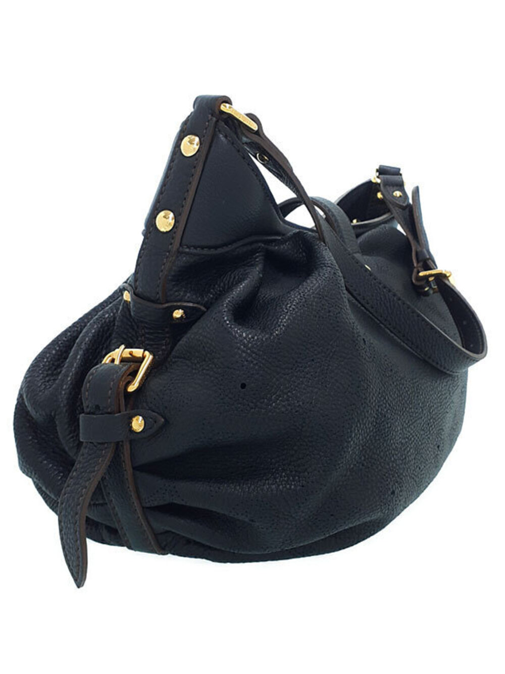 Louis Vuitton Mahina Shoulder Bag Black